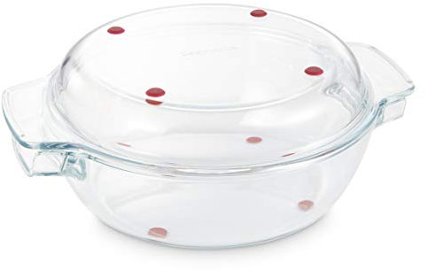 Tescoma 629084 GrandChef - Fuente redonda con tapa, cristal, 32 cm