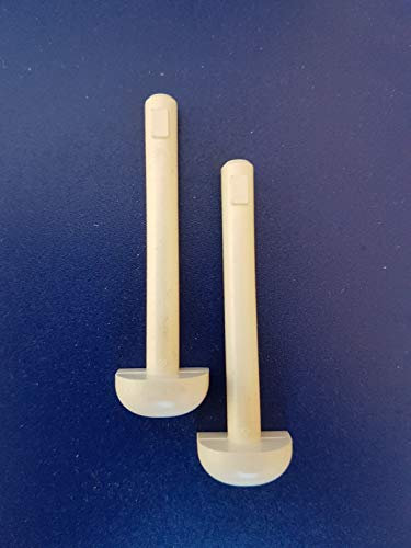 Beige NBBS hinge pins for the caravan battery box door, pack of 2