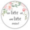 40 Sticker Aufkleber Wer Liebe sätweiß mit Blumen-Muster rosa pink Ranke grün Vinttage Zubehör Gastgeschenke Hochzeit Blumen-Samen Selbstgemachtes Taufe Konfirmation & Kommunion Tisch-Deko