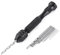 Handdrehbohrer, 0,3-3,6 mm Spannfutter + 10 Stück Mini Micro Twist Bohrer, Hochgeschwindigkeitsstahl Mini Handbohrer Modellbohrer für PCB Crafts Jewelry Watch
