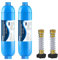 Lot de 2 filtres à eau en ligne pour camping-car avec protecteur de tuyau flexible, certifié NSF 42/372, réduit le chlore, les odeurs, le goût, la rouille et le fluorure dans l'eau potable, dédié aux