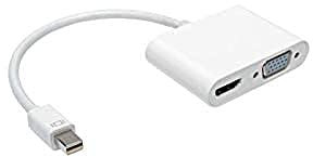 ONEA Adaptateur Mini Display vers HDMI + VGA Blanc