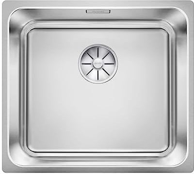 BLANCO SOLIS 450-U | Edelstahl Spüle | Einbauart: Unterbau | für 50 cm breite Unterschränke | Widerstandsfähig gegenüber Kratzern | Großes Beckenvolumen