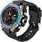 findtime Herren Uhren Sport Militär Große Armbanduhr Outdoor Digitaluhren Analog Doppelzeit LED Kalender Männer Jungen Stoppuhr 12/24H Color