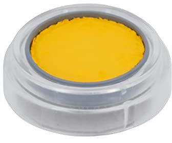 Grimas Water-Make-Up, 2.5ml Wasserschminke, Farbe gelb 201, professionelle Körperfarbe, schnelltrockend und sehr hautschonend, ideal fürs Kinderschminken, Karneval und Halloween, auf Wasserbasis