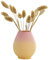 Moiyoudis Farbverlauf Keramik Kleine Vase Kreative Blumenvase Wohnzimmer Restaurant Schlafzimmer Vase Ornamente Europäische Wohnkultur (A-Gelb)