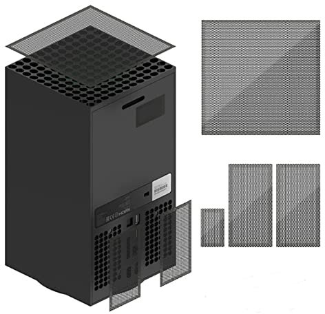 N+B Xbox Series X Dust Cover, PVC Plastic, Anti-Dust Filter, Compatible with Xbox Series X