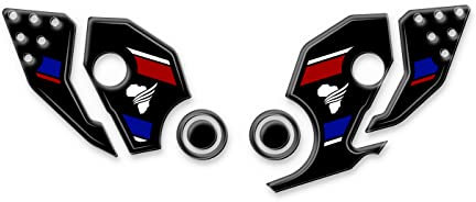 Protezione Batti Tacco RESINA 3D COMPATIBILE CON HONDA Africa Twin CRF 1000 ADB-001(NWS) (Tricolore)
