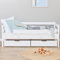 Hoppekids ECO Comfort Kinderbett 70x160 mit Lattenrost, Rausfallschutz und Zwei Bettschubladen | Weiss | Nordisches Umweltzeichen Zertifiziert | FSC®-zertifiziertes massives Kiefernholz