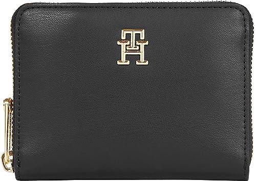 Tommy Hilfiger Femme Portefeuille Iconic Petit, Multicolore (Black), Taille Unique