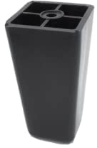 4 Möbelgleiter Polsterfüße Erhöhung Möbelfüße, Fuß 47x47 mm, Ansatz 58x58 mm (99 mm)