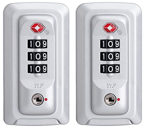 TSA 007 bagagli sicuri 3 cifre combinazione serratura valigia borsa codice lucchetto riparazione YF-S053 #