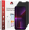 Mobitel 3-Pack Privacy Glass Screen Protector for iPhone 13 Pro Max, iPhone 14 Plus, 6.7-inch 9H Hardness Tempered Glass Screen Protector, Anti-Spy, Anti-Water, Anti-Scratch, Bubble-Free Case Friendly
