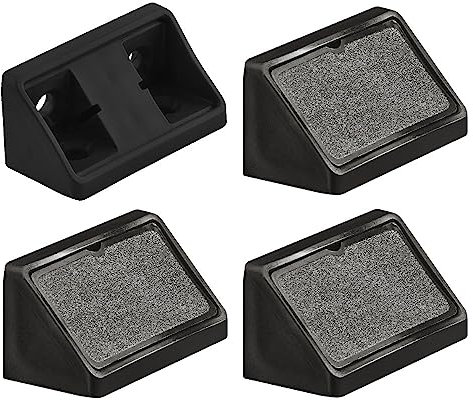 cyclingcolors 4x Eckverbinder korpusverbinder möbelverbinder doppelt 44mm kunststoff winkel möbel, Schwarz