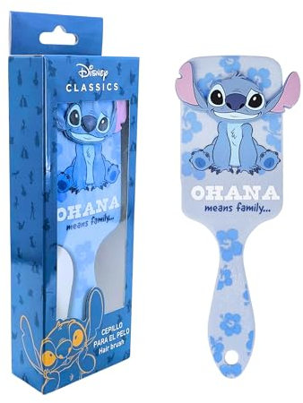 Disney Stitch Haarbürste, Haarschmuck für Mädchen, Entwirrungskamm, Anti-Pull-Bürste, Stitch Kamm 3D, Geschenk für Frauen, Mädchen und Teenager