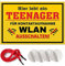 Teenager Schild Geschenke (30 x 20 cm), Lustiges Deko Geschenk für Teenager zur Jugendweihe oder zum Geburtstag, Türschild als Teenager Zimmer Deko, Für Jungen und Mädchen