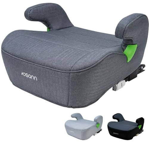 Osann Junior Isofix i-Size - Seduta rialzata con Isofix Auto per bambini (126-150 cm), colore: Grigio elefante
