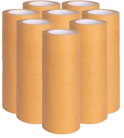 verpacking Papierklebeband 50 mm x 50 m Braun [Ausführung, Farbe & Stückzahl wählbar] Kautschuk Packband 48 Rollen