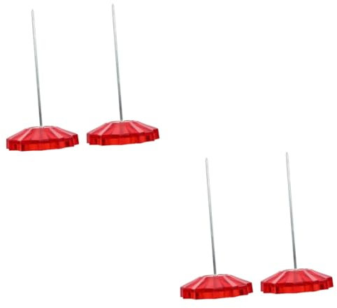 SHINEOFI 4 Piezas Horquilla De Citación Tenedor De Factura Suministros De Restaurante Titular De Recibo De Hotel Papel Rojo Escritorio El Plastico Oficina Soporte De Uñas