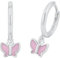 Prinzessin Lillifee Creolen 925 Sterling Silber Mädchen Kinder Ohrschmuck, 1,8 cm, Silber, Schmetterling, Kommt in Schmuck Geschenk Box, 2037941