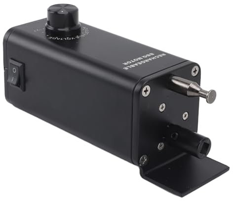 Motor de Asador de Repuesto Eléctrico Universal para Parrilla, Motor de Asador de Parrilla de Aleación de Aluminio de 10 W 3-12 V con Interruptor de Encendido y Apagado
