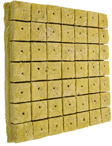 BCOATH 49stücke Steinwolle Würfel Für Pflanzanbau Nährstoffbodenblöcke Ohne Erde Pflanzwürfel-stecker Für Setzlinge Pflanzerdeblöcke Für Gartenbedarf Kleine Pflanzblöcke Für Blumenanbau