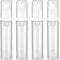 4 Pcs Empty Airless Vacuum Cosmetic Container - Refillable Clear Travel Pump Bottle for DIY Foundation, Gel, Lotion, Moisturiser, Shampoo, Toiletry (10ml)