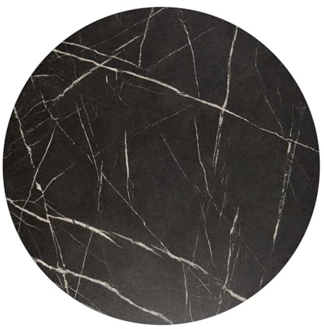 Highcovercaps Self Adhesive Screw Hole Covers Caps, 700 Pieces/5 Sheets, 12mm, Waterproof Stickers for Furniture (Black Pietra Grigia)