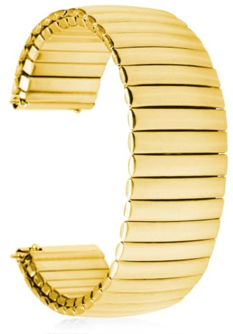 Heartkent 18mm/20mm/22mm Watch Strap Stainless Steel Elastic Watch Band | Expanding Stretch Watch Strap, for Men Women