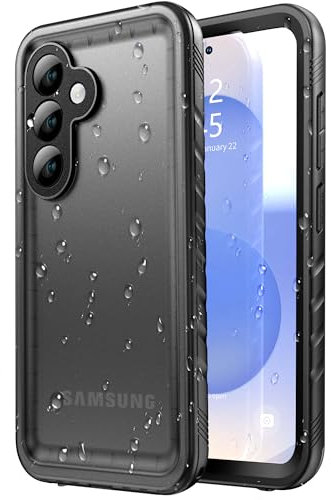 SPORTLINK Coque pour Samsung Galaxy S25 Étanche - 360 Antichoc Incassable Militaire Rigide Intégrale Antipoussière Galaxy S25 Case [IP68 Waterproof/Imperméable] [avec Protection Camera+Écran] 6,2