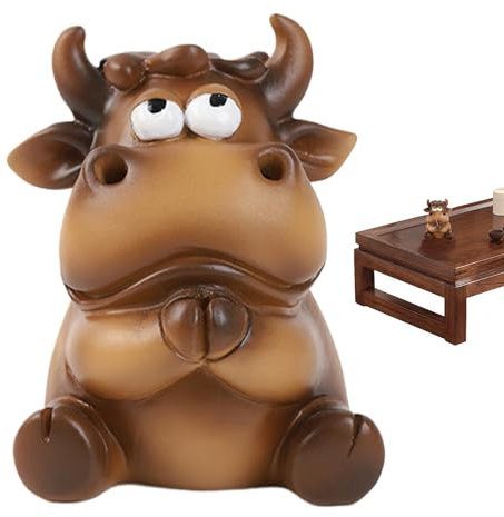 Cow Incense Burner, Backflow Incense Holder, Incense Cone Burner, Resin Incense Burner, Aromatherapy Ornament, Incense Stick Burner, Backflow Incense Cone Holder, Resin Aromatherapy Burner