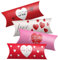 Geschenkschachteln für Valentinstag, Muttertag, Geburtstag – als Gutschein Verpackung, Geldverpackung – 4 Geschenkboxen im Set – 20 x 7 x 2,2 cm – Geschenkverpackungen mit Herzen rot, rosa – HERZEN