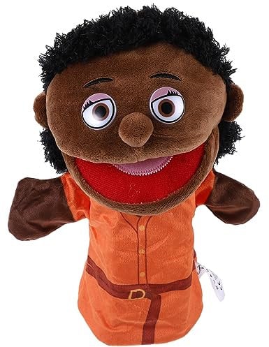 HEMOTON Familie Handpuppe interaktives Puppen Geburtstagsgeschenk Toy Plüschtiere Plüschpuppe Tür Cartoon-Handspielzeug Handspielzeug zum Geschichtenerzählen PP Baumwolle