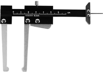 Laroal 0–60 mm Bremsscheiben-Reifentiefenmessschieber, 0,1 mm Genauigkeit, tragbares Bruchmessschieber-Messwerkzeug, hochpräzises Messgerät für Bremsscheiben und Reifenprofil