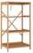 Vicco Bücherregal Novaro, Bambus, 48.3 x 87.9 cm mit 4 offenen Fächern