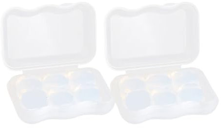 Ohrstöpsel aus weichem Silikon-Gel, geräuschunterdrückend, für Flugzeug, wiederverwendbar, formbar, wasserdicht, Schwimm-Gehörschutz, Ohrstöpsel (2 Boxen (12 Stück)