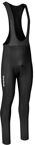 GripGrab Ride Thermo Bib Tights Winter Radhose Herren Lang mit Sitzpolster | Trägerhose für Rennrad, MTB und Gravel Bike aus Miti Lombardia Thermostoff, Elastic Interface Polster und DWR Beschichtung