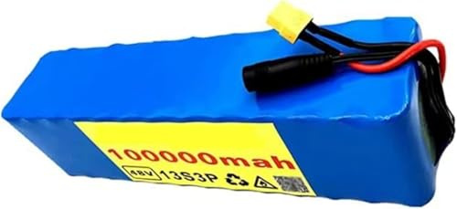 Caimcie Batteria per Bicicletta elettrica 48V 100Ah Batteria al Litio 13S3P Batteria Ricaricabile agli ioni di Litio 48 Volt Batteria per Bici elettrica Monopattino Elettrico T