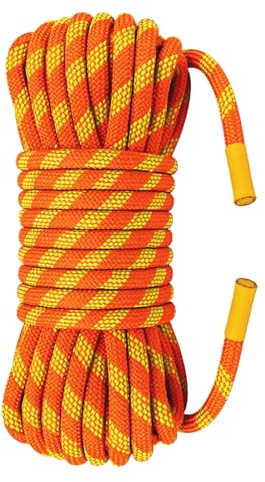 HUYEZybflt Corde da arrampicata 80m corde statica 12mm alta resistenza al carico adatta per barche di salvataggio outdoor arrampicata conforme alla certificazione UIAA arancione riflettente