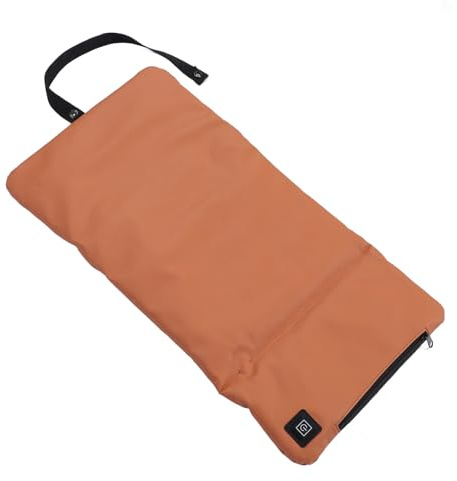 HELEVIA Heated Seat Cushion, 3 Levels Adjustable USB Powered Leather Electric Heating Pad with Safe Heating Technology, for Home Office Outdoor Camping (Khaki)