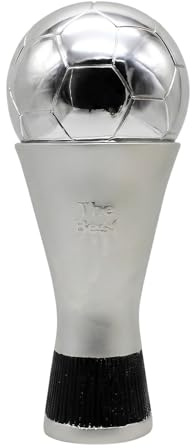 Huadafun Réplique Trophée Meilleur Joueur du Monde – Trophée Football Homme, Statue en Résine, Cadeau pour Fans, Objet de Collection, Décoration de Bureau