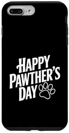 Custodia per iPhone 7 Plus/8 Plus Happy Pawther's Day, simpatici animali domestici, amanti dei cani e dei gatti