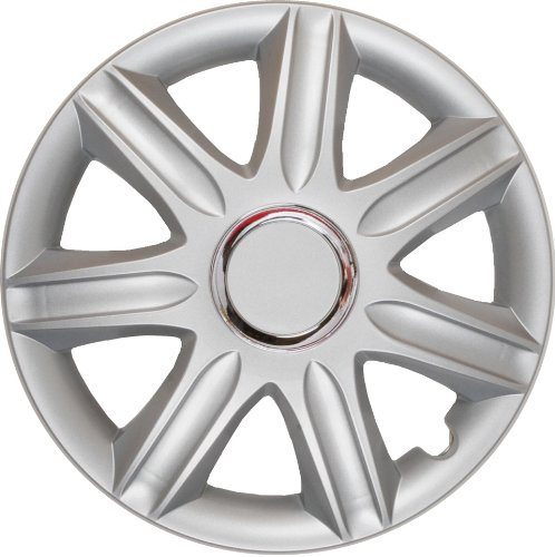 Albrecht 15 Zoll Radkappen silber für Stahlfelgen - Samoa Nylon Lux Radzierblenden aus hochwertigem Kunststoff - Langlebige Radblenden in originaler Albrecht Verpackung - Made in EU