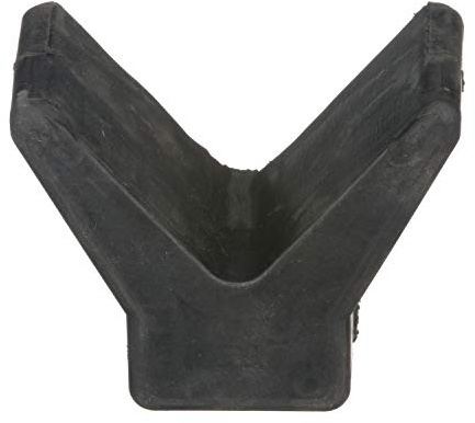 Attwood 11200-1 Boat Trailer Rubber Bow Stop V-Block, Black, 2-Inch by 2-Inch
