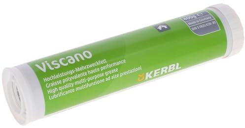 Kerbl Works Mehrzweckfett 2 Viscano | 400 g in der Kartusche, für −30 bis +120 °C, oxidations- und wasserbeständiges Schmierfett für Landwirtschaft und Werkstatt