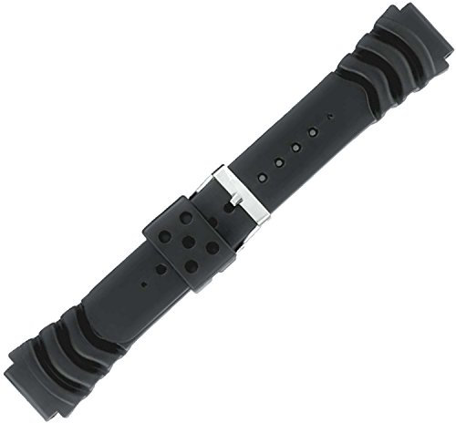 Herzog hg-091022 – Kunststoff Armband für Uhr von Männern, Schwarz (22)