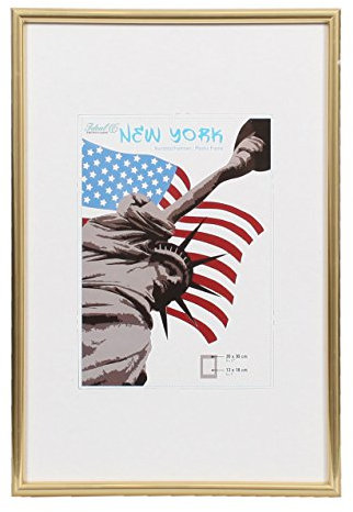 New York Kunststoffrahmen 9x13 gold