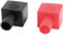 sourcingmap Motorcycle Battery Battery Terminal Cover Soft Plastic Insulation Boot Black Red Pair