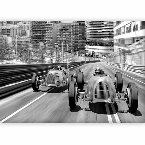 Fotomurales B&D XXL - 300x210 cm XXL Papel pintado tejido no tejido Decoración de Pared decorativos Murales moderna Diseno Fotográfico auto coche retro i-B-0013-a-b