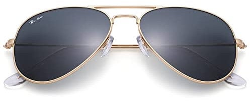 Pro Acme Pilot Sunglasses Women Men 100% Real Glass UV400 Lens Classic Pilot Sunglasses